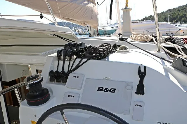 Salon of Happiness, a Lagoon 421 catamaran at Općina Rogoznica, Croatia