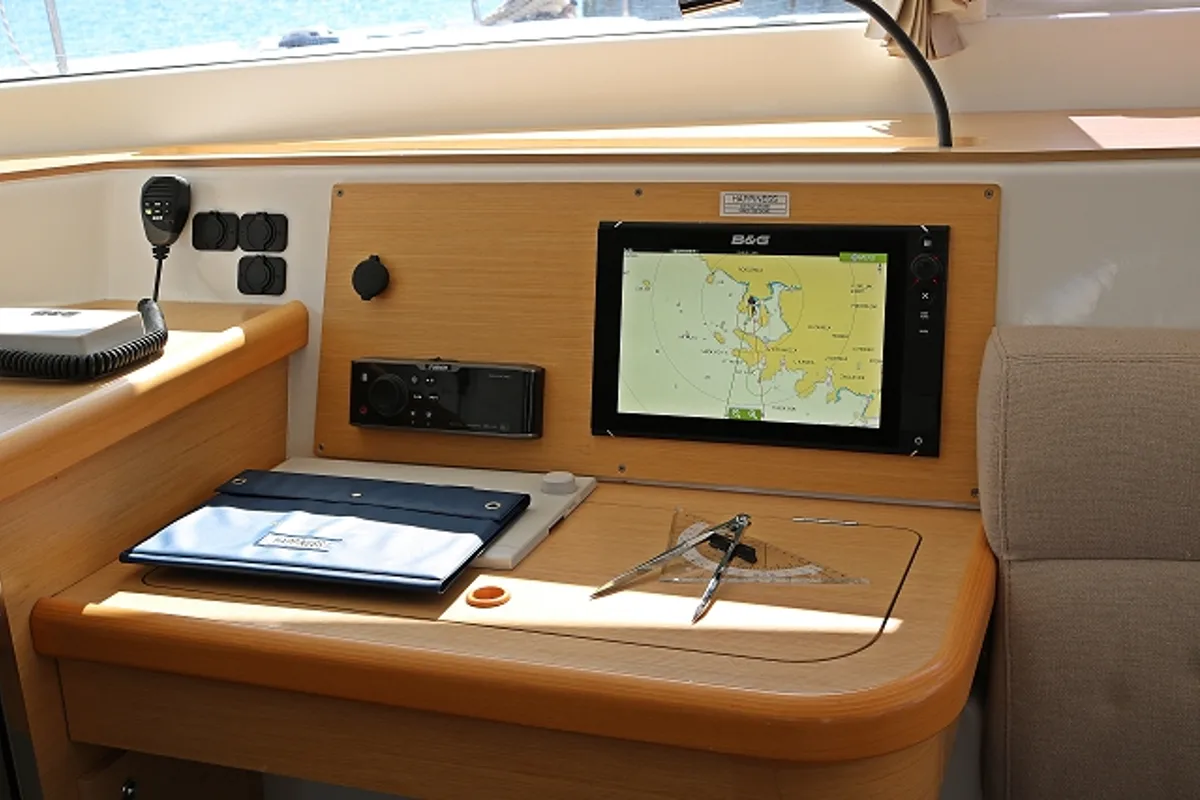 Salon of Happiness, a Lagoon 421 catamaran at Općina Rogoznica, Croatia