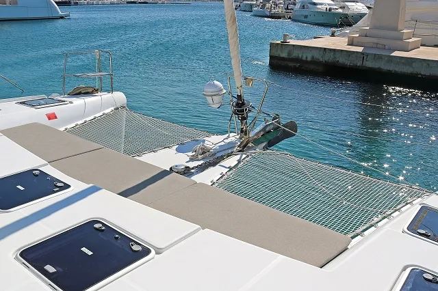 Cockpit of Happiness, a Lagoon 421 catamaran at Općina Rogoznica, Croatia