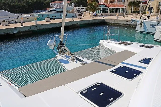 Deck of Happiness, a Lagoon 421 catamaran at Općina Rogoznica, Croatia