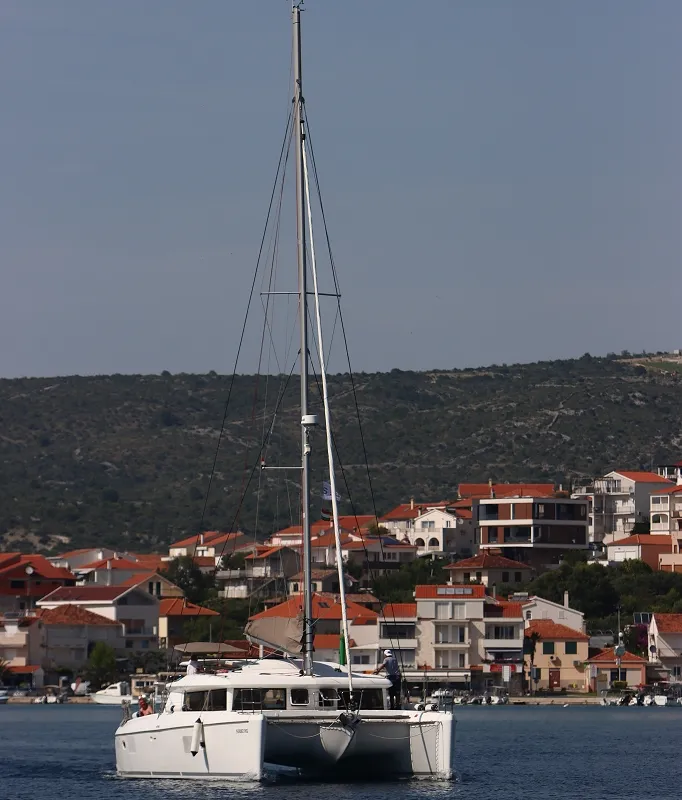 Happiness, a Lagoon 421 catamaran at Općina Rogoznica, Croatia