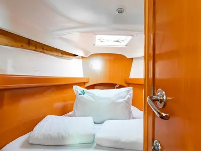 Cabin on Kodo, a Beneteau First 40.7 sailboat at Punat, Croatia