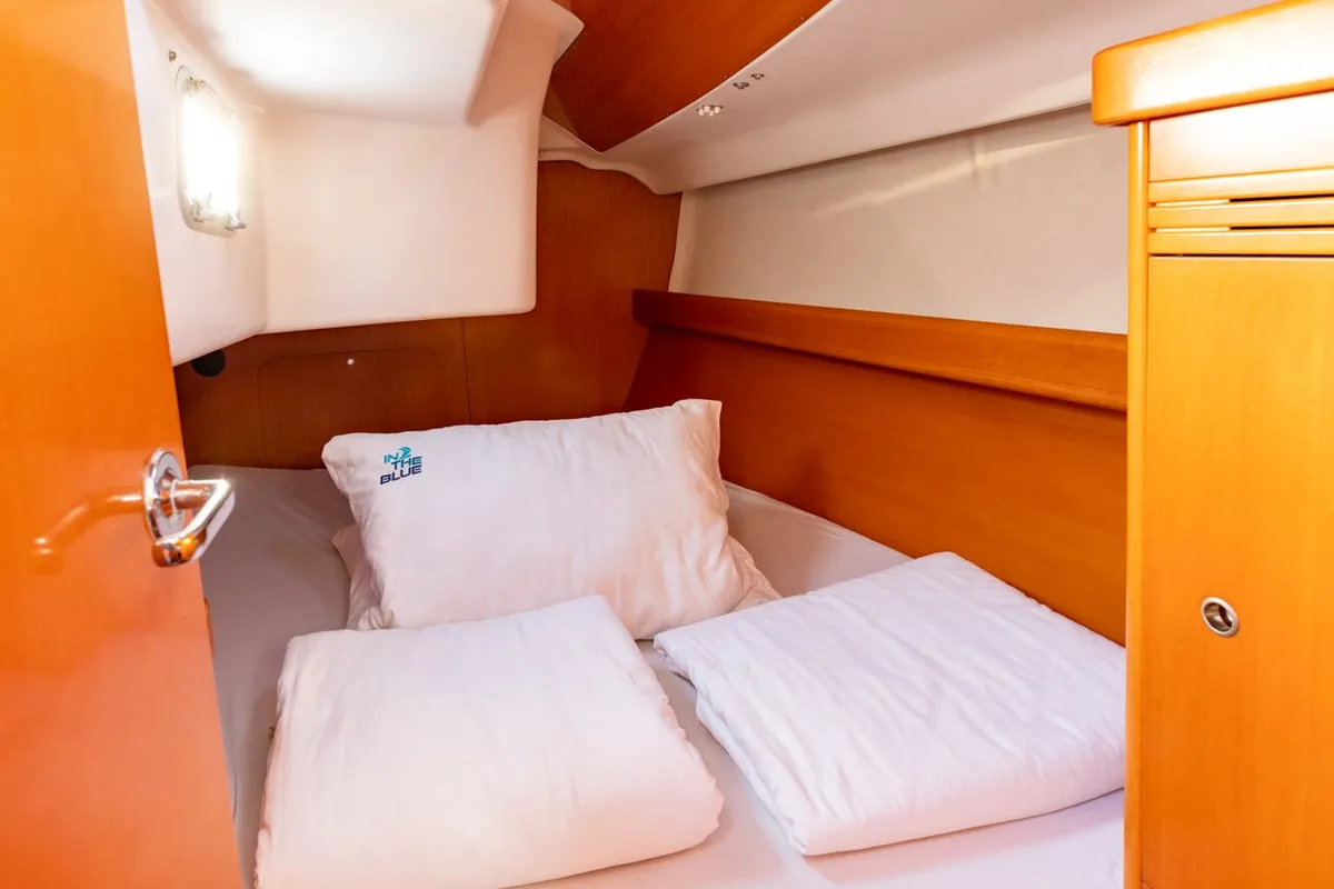 Cabin on Kodo, a Beneteau First 40.7 sailboat at Punat, Croatia