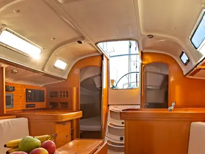 Salon of Kodo, a Beneteau First 40.7 sailboat at Punat, Croatia