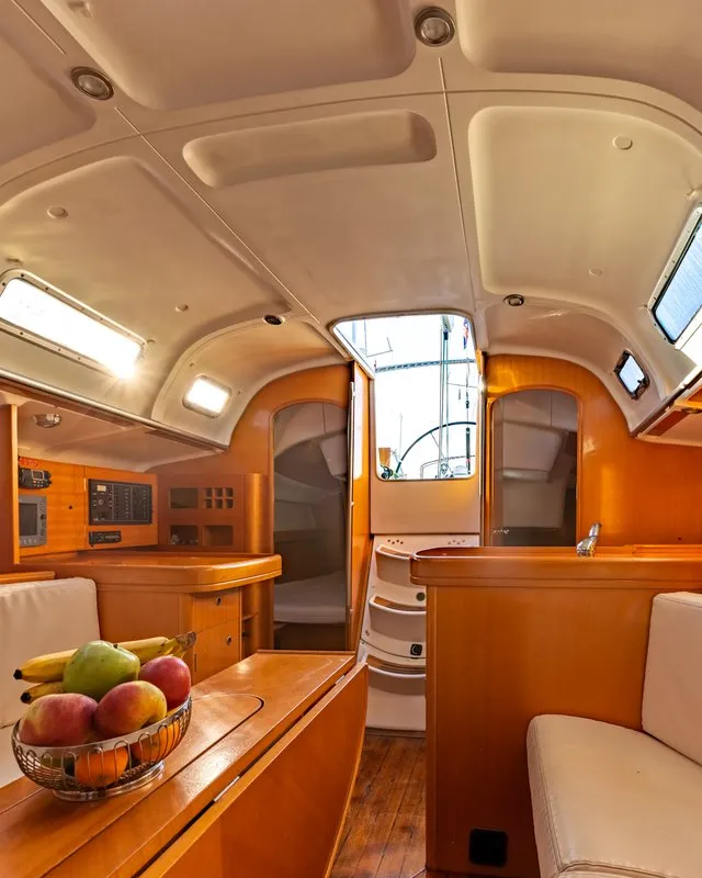Salon of Kodo, a Beneteau First 40.7 sailboat at Punat, Croatia