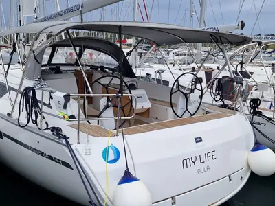 Deck of My life, a Bavaria Cruiser 46 - 4 cab.* sailboat at Pula, Croatia