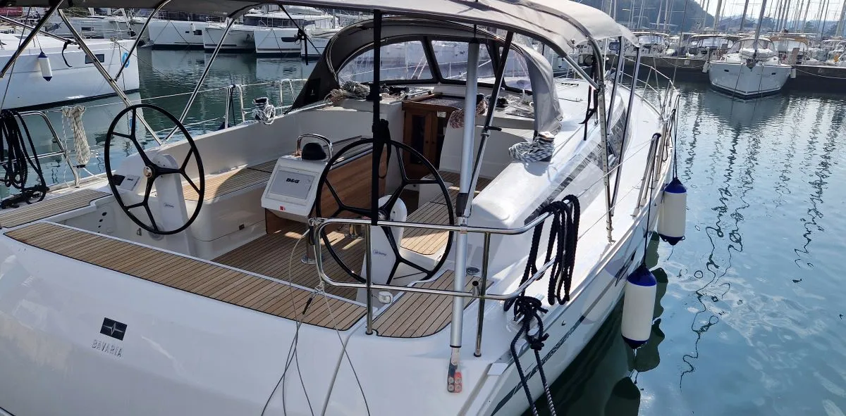 Deck of My life, a Bavaria Cruiser 46 - 4 cab.* sailboat at Pula, Croatia