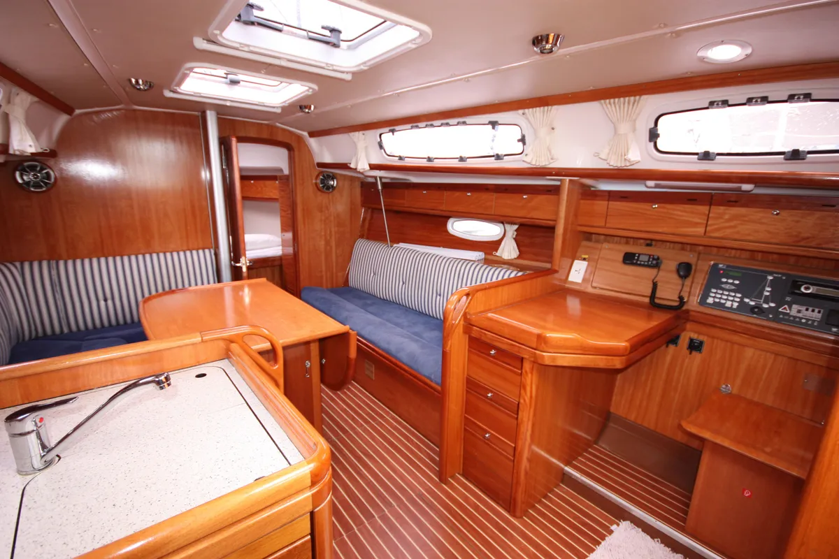 Little Eva, a Bavaria Cruiser 34 sailboat at Mai Khao, Thailand