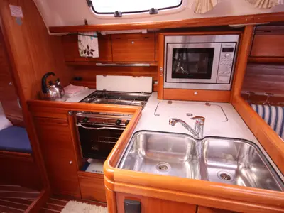 Little Eva, a Bavaria Cruiser 34 sailboat at Mai Khao, Thailand