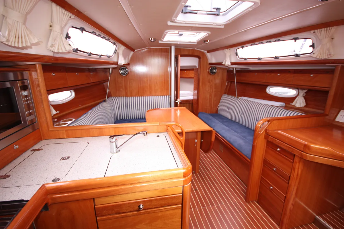 Little Eva, a Bavaria Cruiser 34 sailboat at Mai Khao, Thailand