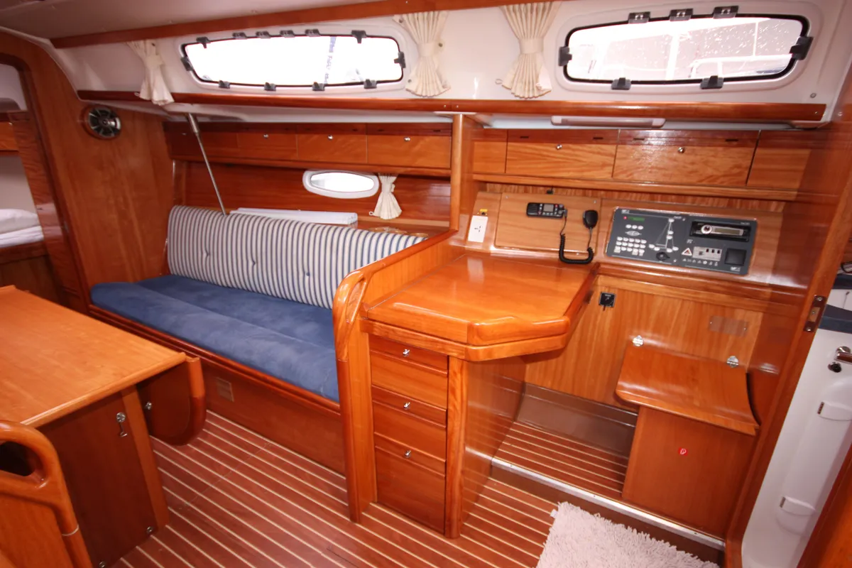 Little Eva, a Bavaria Cruiser 34 sailboat at Mai Khao, Thailand