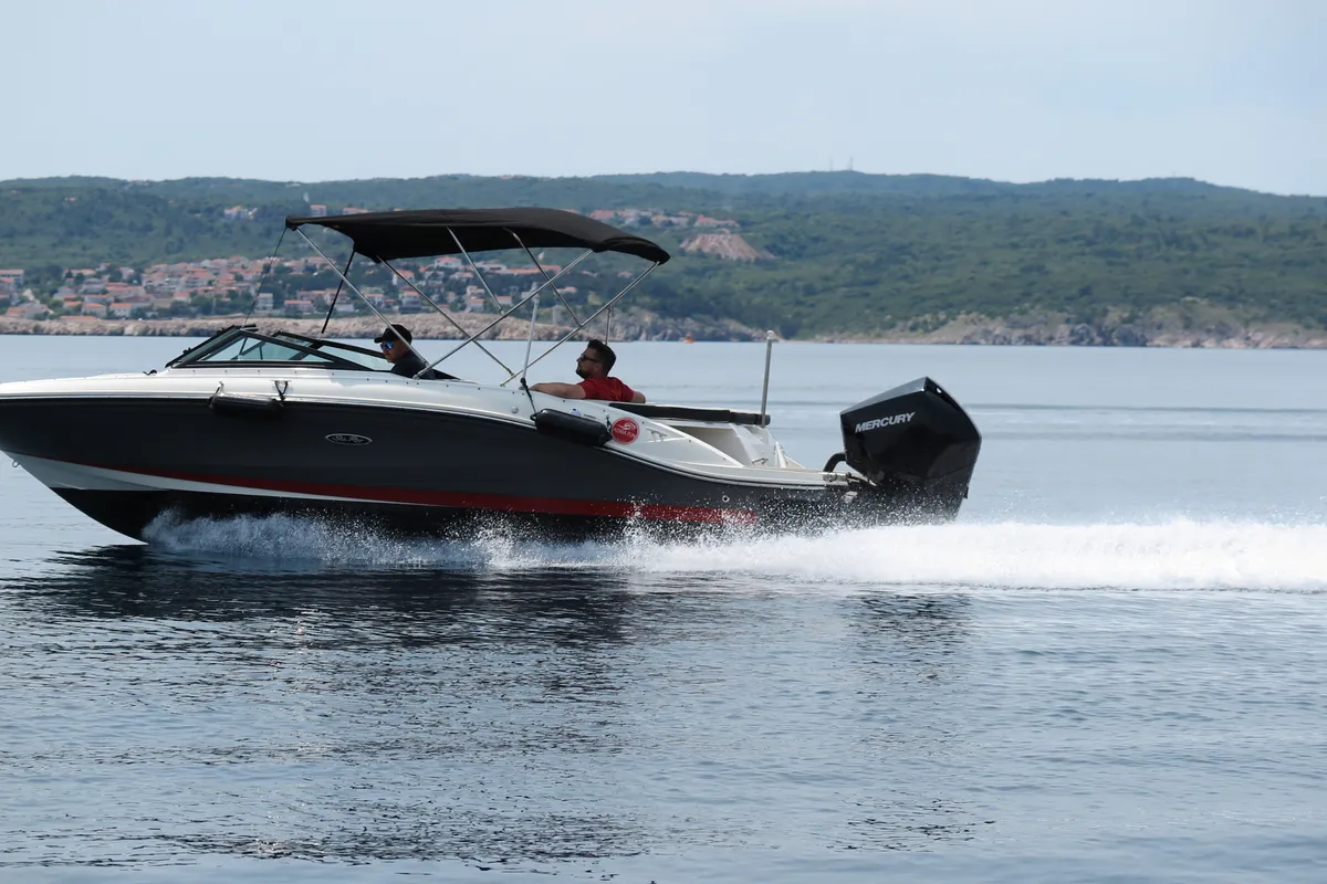Sea Ray SPX 210, a Sea Ray SPX 210 motorboat at Crikvenica, Croatia