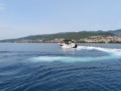 Sea Ray SPX 210, a Sea Ray SPX 210 motorboat at Crikvenica, Croatia