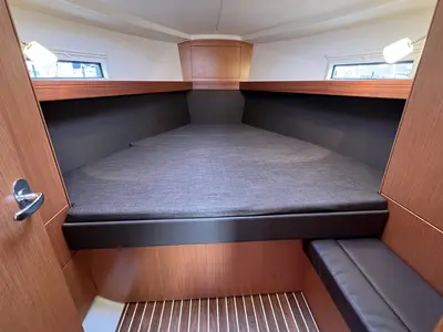 Cabin on Finny Ocean, a Bavaria Cruiser 37 sailboat at Heiligenhafen, Germany