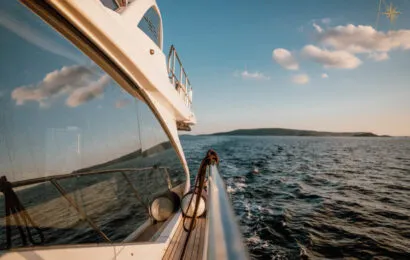 Illyrius, a Azimut 55 Fly motor yacht at Grad Trogir, Croatia
