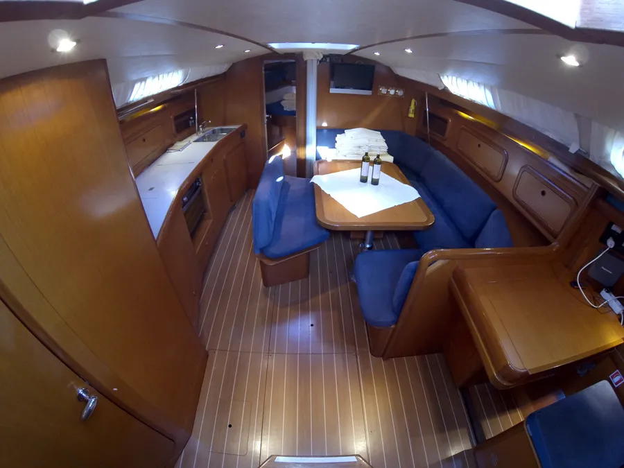 Salon of Skalice, a Grand Soleil 43 sailboat at Grad Šibenik, Croatia