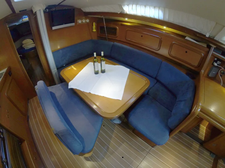 Salon of Skalice, a Grand Soleil 43 sailboat at Grad Šibenik, Croatia