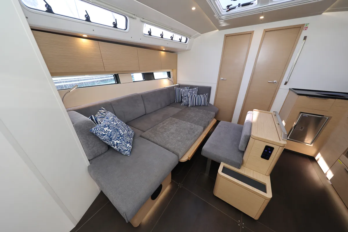 Salon of Aventura, a Hanse 460 sailboat at Dubrovnik, Croatia