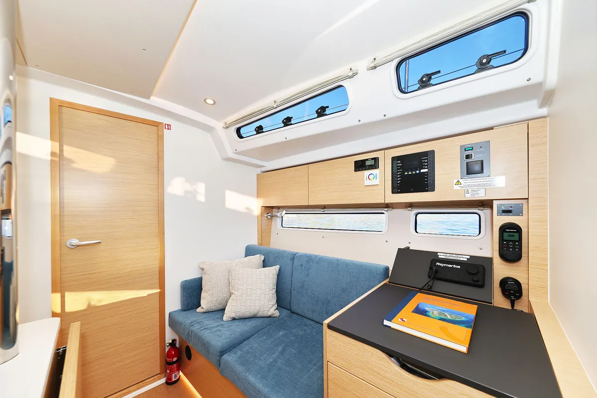 Salon of Amelie, a Hanse 360 sailboat at Grad Kaštela, Croatia