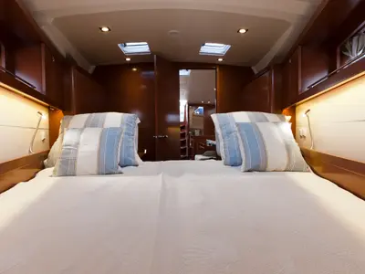 Cabin on Beleza, a Beneteau Oceanis 41 sailboat at Municipal Unit of Lefkada, Greece