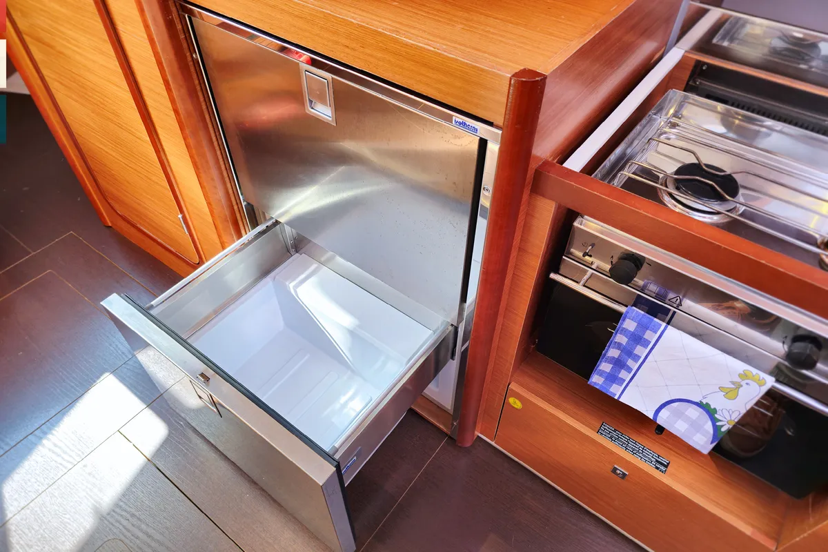 Galley of Nika, a Dufour 390 GL sailboat at Grad Kaštela, Croatia