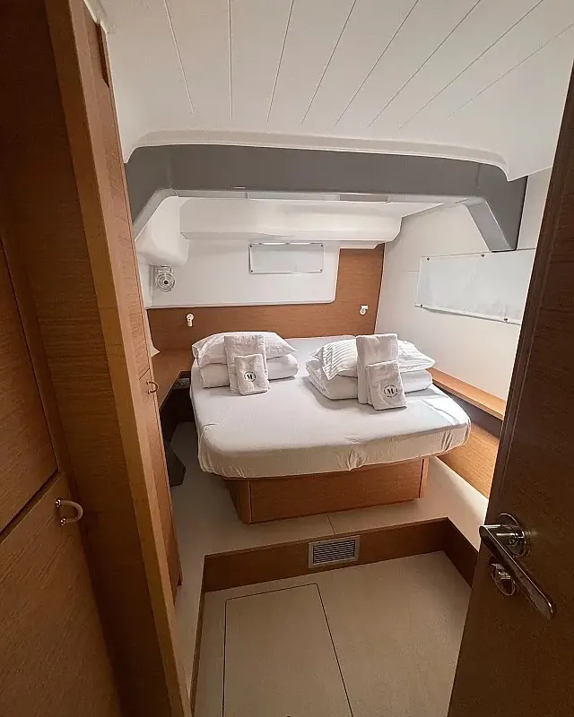 Cabin on Princess Rita, a Excess 14 catamaran at Seget Donji, Croatia