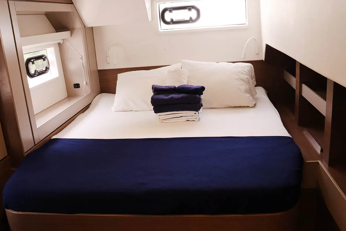 Cabin on Joy, a Bali 4.6 catamaran at Road Town, British Virgin Islands