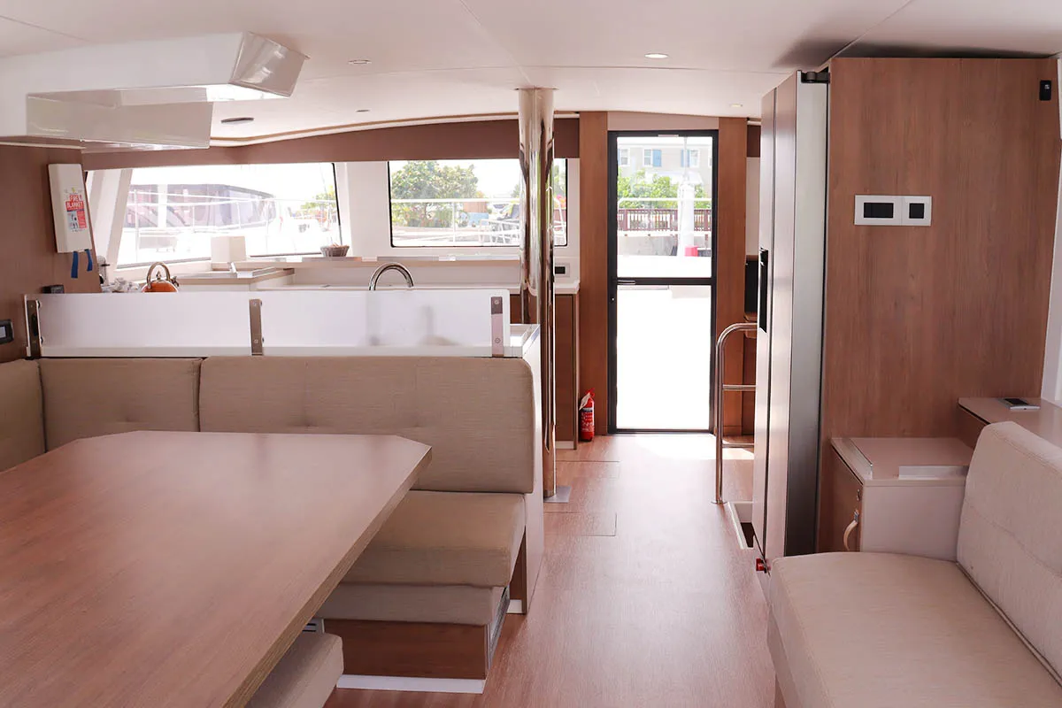 Salon of Joy, a Bali 4.6 catamaran at Road Town, British Virgin Islands