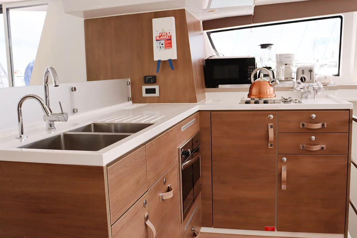 Galley of Joy, a Bali 4.6 catamaran at Road Town, British Virgin Islands