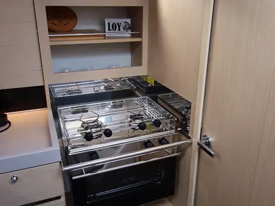 Galley of Loy, a Beneteau Oceanis 34.1 sailboat at Općina Rogoznica, Croatia