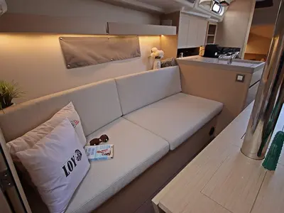 Salon of Loy, a Beneteau Oceanis 34.1 sailboat at Općina Rogoznica, Croatia