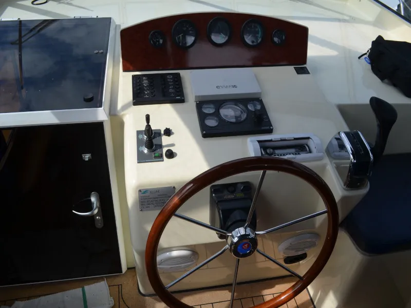 Salon of Evolution, a De Drait Reline 1260 motorboat at Drachten, Netherlands
