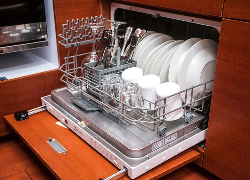 Galley of Kazka, a Dufour Exclusive 56 sailboat at Primošten, Croatia