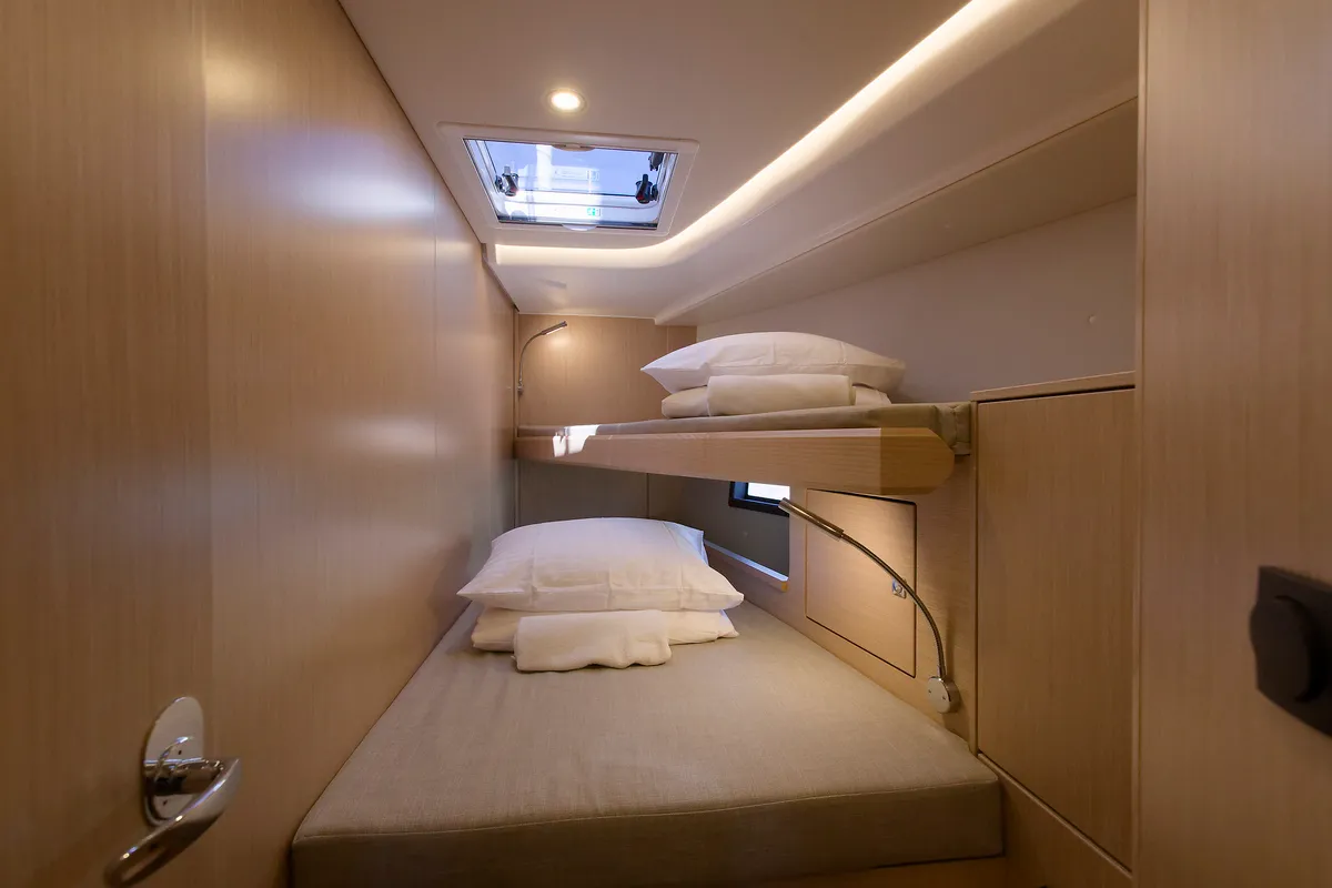 Cabin on Manann II, a Bavaria C45 sailboat at Grad Kaštela, Croatia