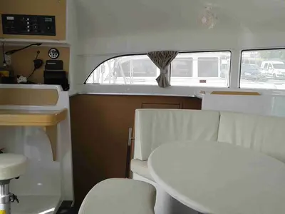 Salon of Pegasus, a Lagoon 380 S2 catamaran at Municipal Unit of Rhodes, Greece