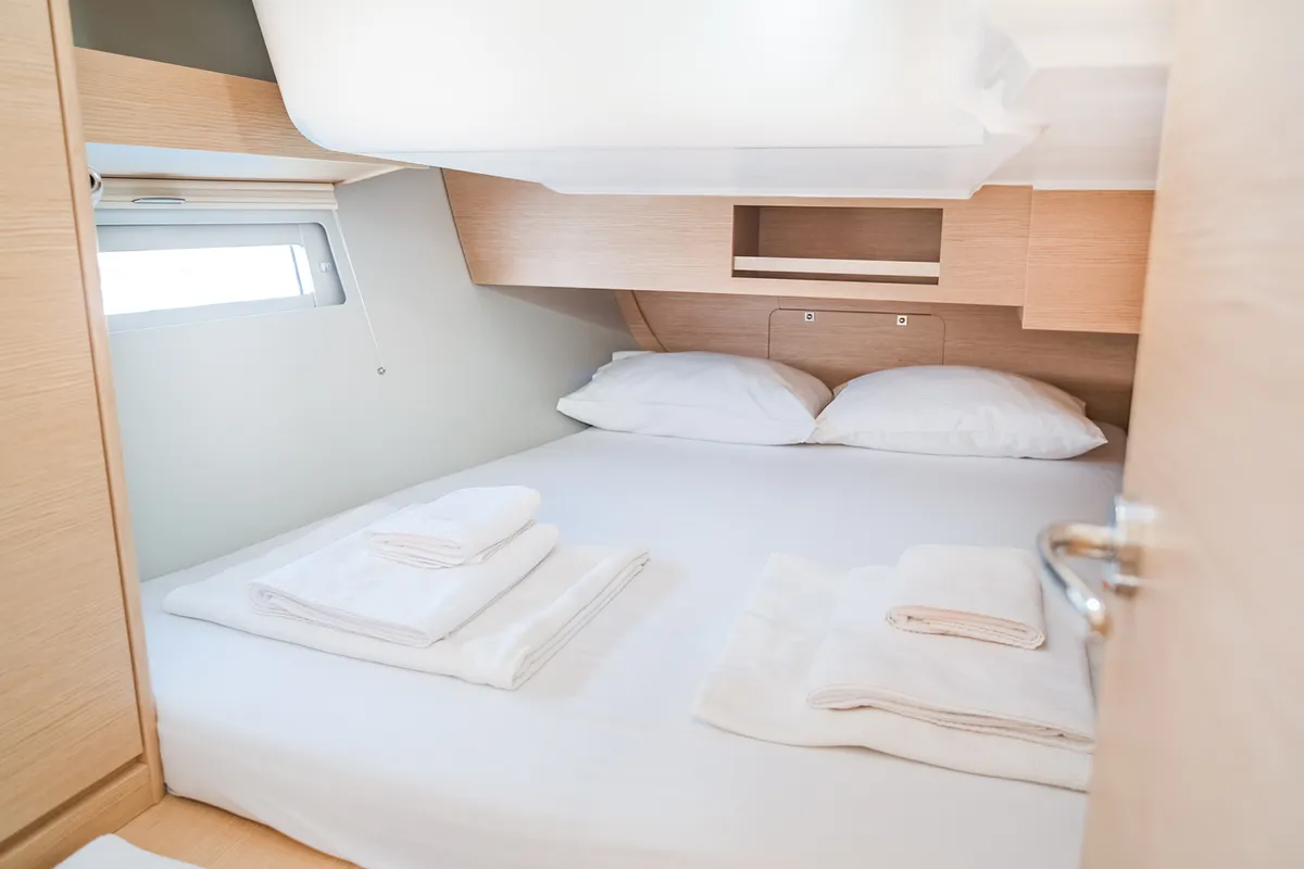 Cabin on Paris, a Dufour 390 sailboat at Fethiye, Turkey