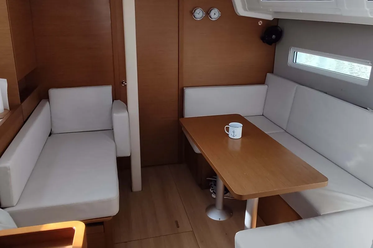Melisandra, a Jeanneau Sun Odyssey 410 sailboat at Piraeus, Greece