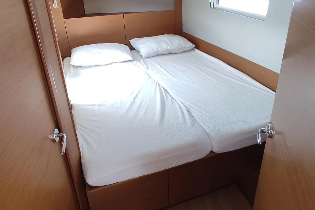 Melisandra, a Jeanneau Sun Odyssey 410 sailboat at Piraeus, Greece