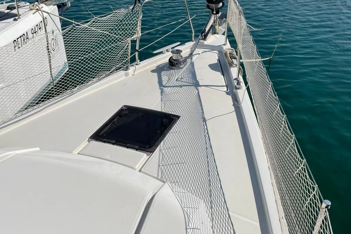 Deck of RITA, a Beneteau Oceanis 41.1 sailboat at Sukošan, Croatia