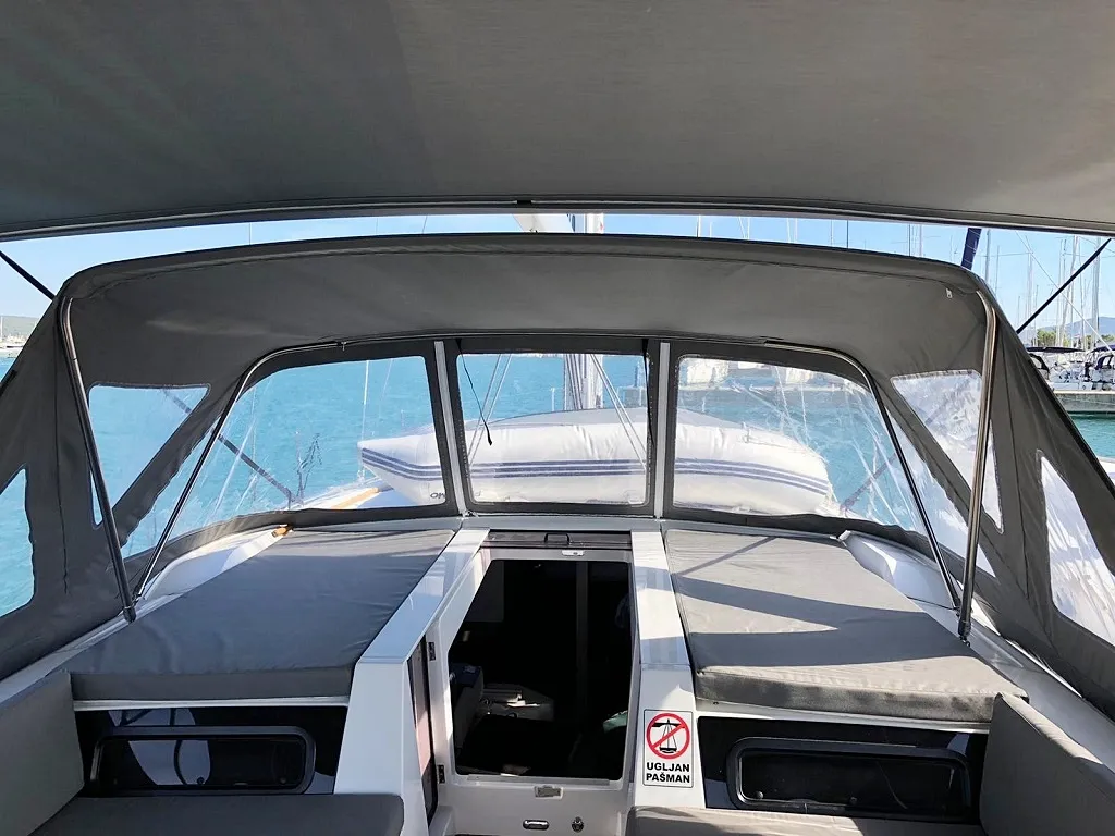 Deck of Pearl Dreams, a Beneteau Oceanis 51.1 sailboat at Općina Sukošan, Croatia