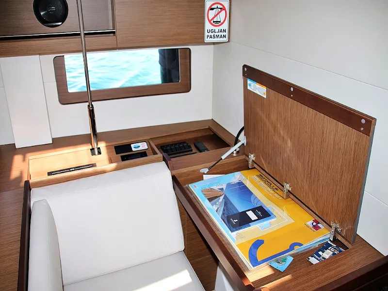 Salon of Pearl Dreams, a Beneteau Oceanis 51.1 sailboat at Općina Sukošan, Croatia