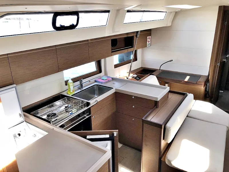Galley of Pearl Dreams, a Beneteau Oceanis 51.1 sailboat at Općina Sukošan, Croatia