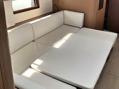 Salon of Pearl Dreams, a Beneteau Oceanis 51.1 sailboat at Općina Sukošan, Croatia