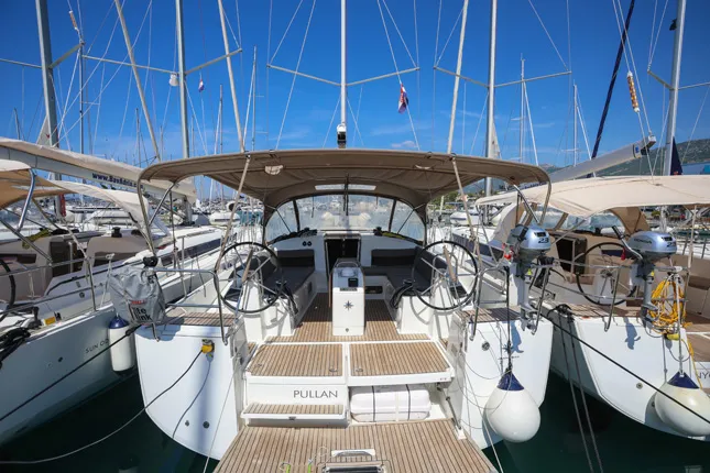 Pullan, a Jeanneau Sun Odyssey 440 sailboat at Grad Kaštela, Croatia