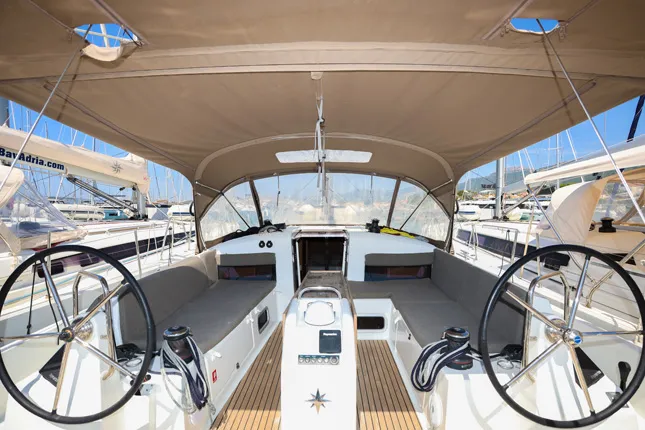 Pullan, a Jeanneau Sun Odyssey 440 sailboat at Grad Kaštela, Croatia