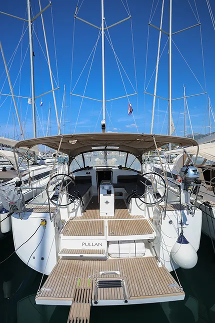 Pullan, a Jeanneau Sun Odyssey 440 sailboat at Grad Kaštela, Croatia