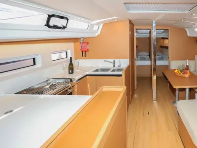 Pullan, a Jeanneau Sun Odyssey 440 sailboat at Grad Kaštela, Croatia