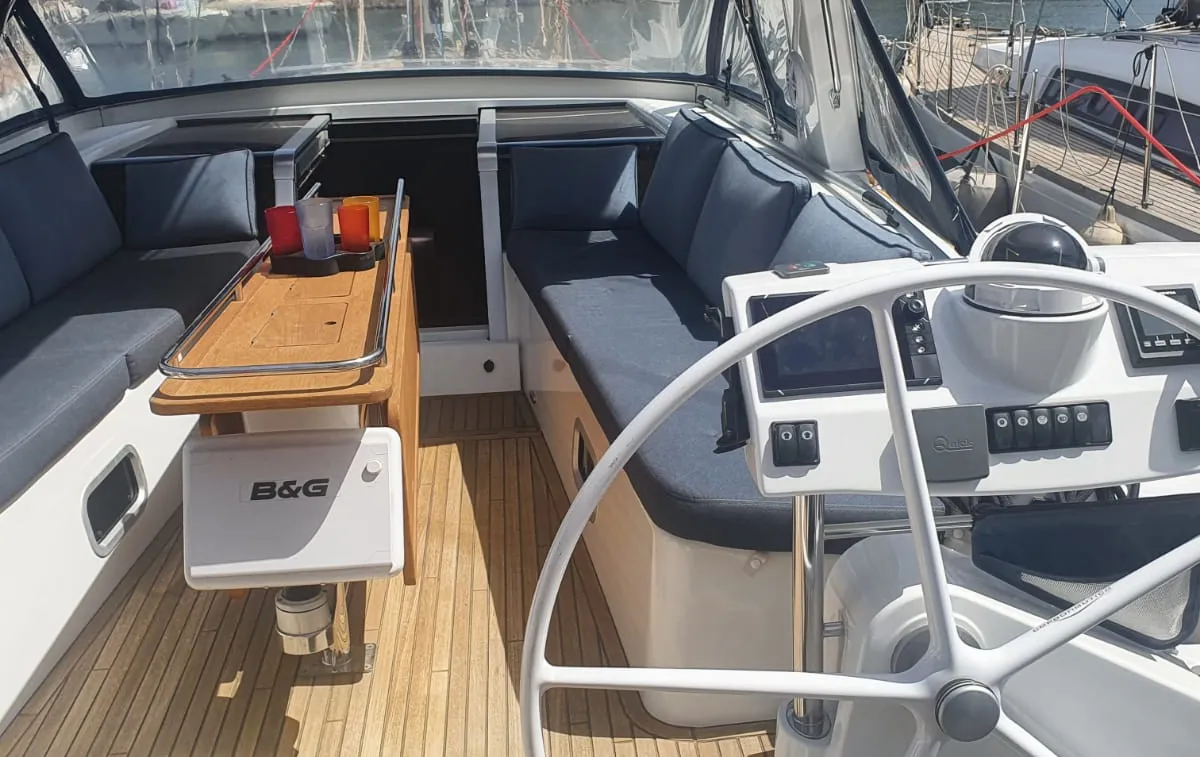 Cabin on Premium +, a Beneteau Oceanis 60 sailboat at Municipal Unit of Lefkada, Greece