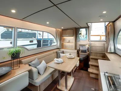 Salon of Luna Elise, a Linssen Grand Sturdy 35.0 AC motor yacht at Kinrooi, Belgium