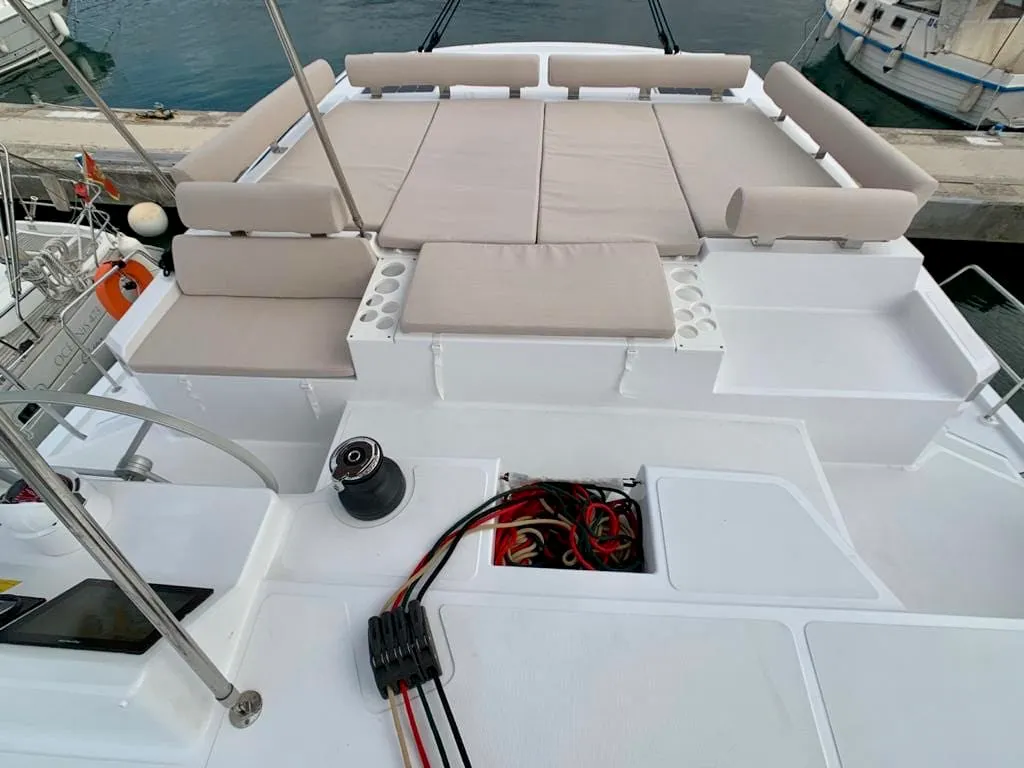 San Marco, a Bali Catspace catamaran at Đuraševići, Montenegro